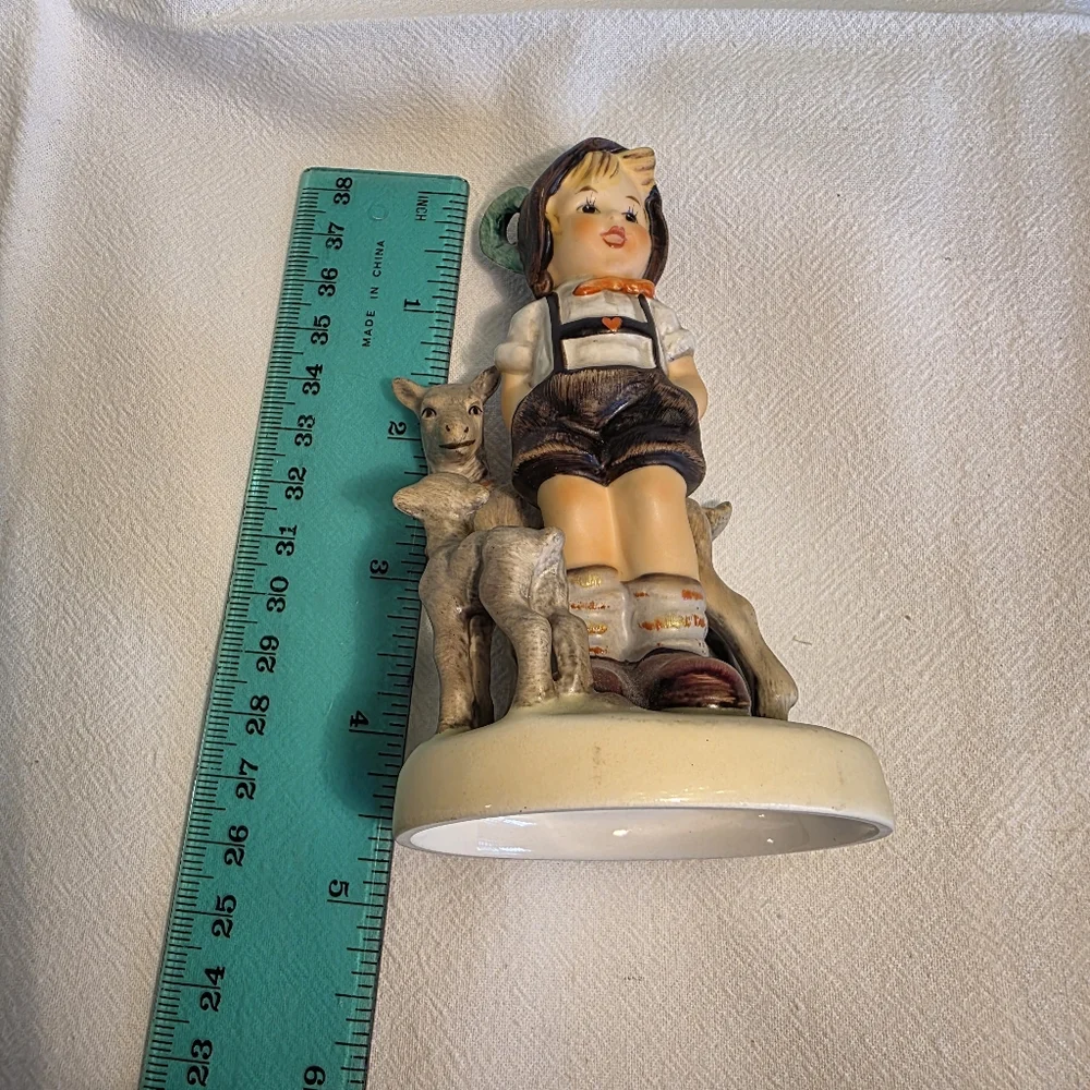 Vintage Goebel Hummel Little Goat Herder Charming Boy w Goats Figurine TMK 6